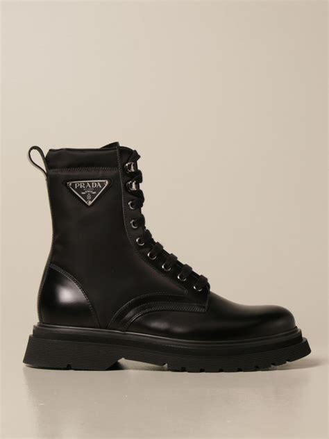 black leather prada boots|Prada snakeskin boots.